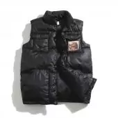 gucci down jacket sleeveless hommes italy north face black